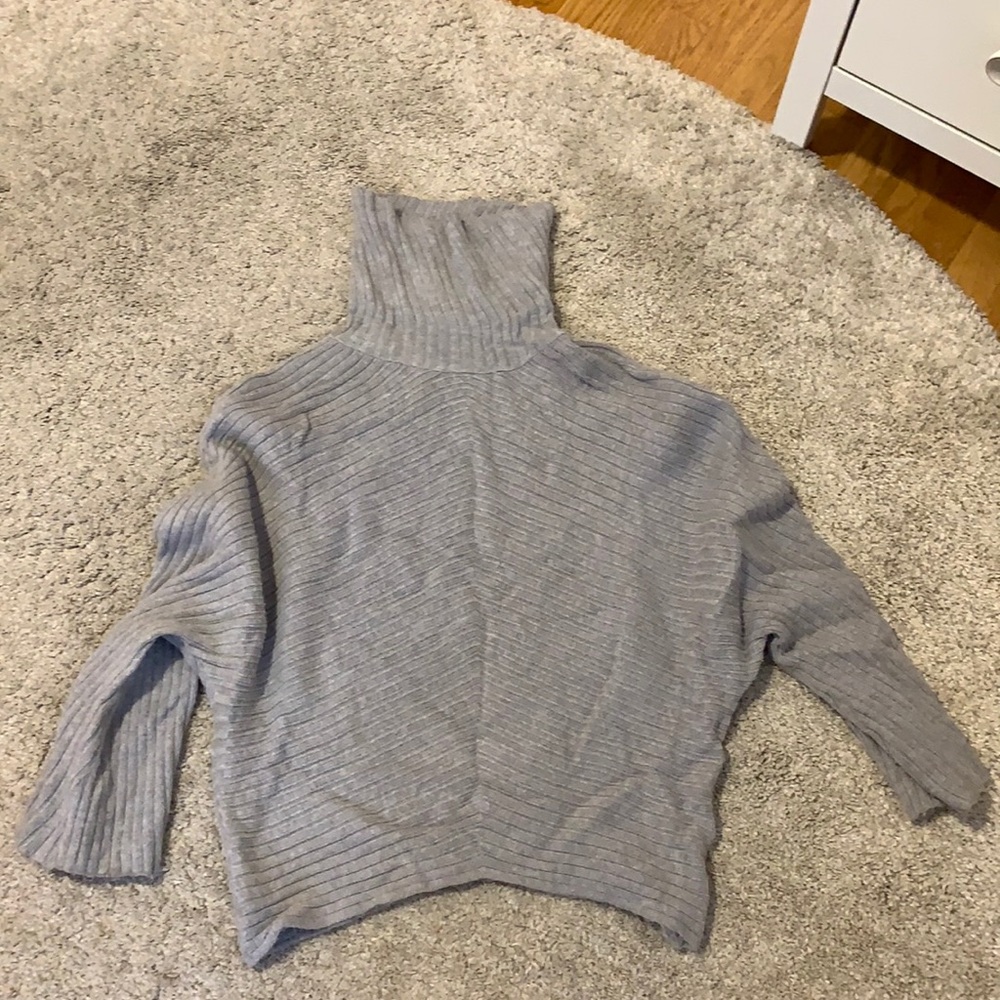 Anthropology gray turtle neck